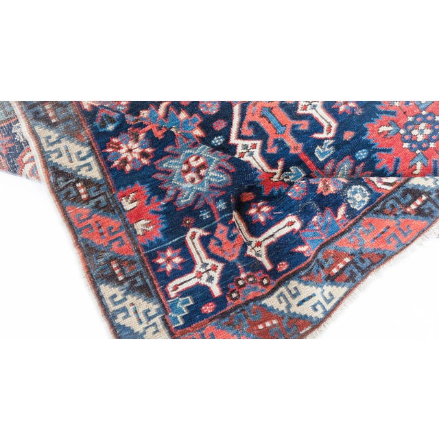 1900 - 1909 Antique Karabagh Rug  Vibrant Caucasian Charm For Sale - Image 5 of 6