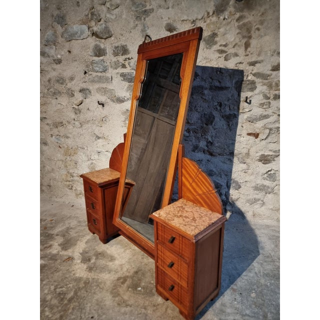 Art Deco Mahogany Dressing Table, France, 1920s For Sale - Image 16 of 18