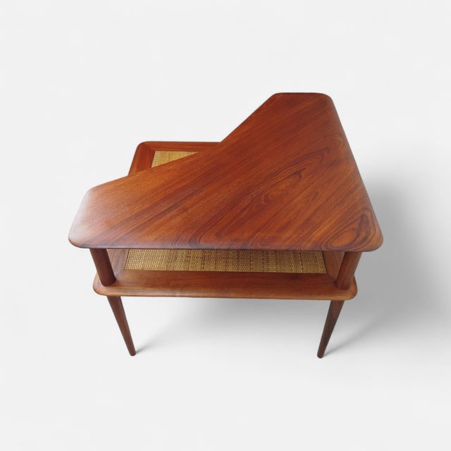 Brown Mid-Century Danish Teak Model Minerva Coffee Table by Hvidt and Orla for France & Son, 1960s For Sale - Image 8 of 15