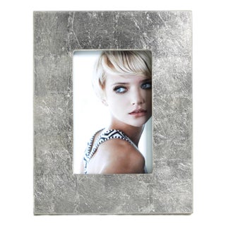 Silver Leaf Photo Frame, 4" x 6" For Sale