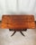 Early 20th Century Early 20th Century Duncan Phyfe Revival Lyre Pedestal Mahogany Pembroke Side Table For Sale - Image 5 of 12