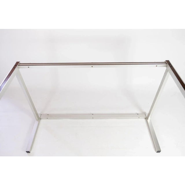 Wood Danish Coffee Table with Black Plate and Rosewood Frame For Sale - Image 7 of 10