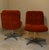 Rust-Colored Velvet Chairs, Italy, 1970s, Set of 2 For Sale - Image 4 of 15