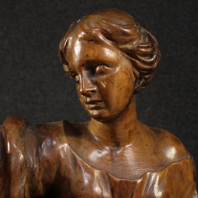 Italian Artist, Saint Catherine of Alexandria, 1630, Pine For Sale - Image 9 of 14