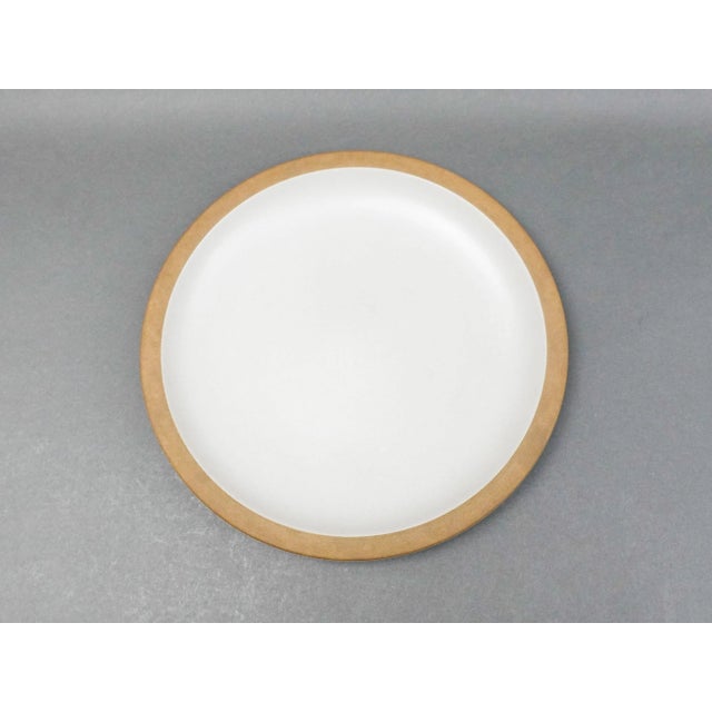 Mid 20th Century Mid 20th Century Edith Heath Ceramics Sausalito California White Dinner Plates- Set of 7 For Sale - Image 5 of 7