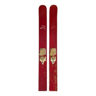 Vintage Wood Water Skis- Set of 2 For Sale