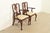 Henkel Harris Henkel Harris Queen Anne Solid Mahogany Armchairs, Pair For Sale - Image 4 of 16