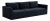 Wood Willow Navy Modular Performance Velvet Sofa For Sale - Image 7 of 7