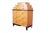 Tangerine 1980s Biedermeier Style Burl Wood Highboy Chest of Drawers By Baker Furniture For Sale - Image 8 of 8