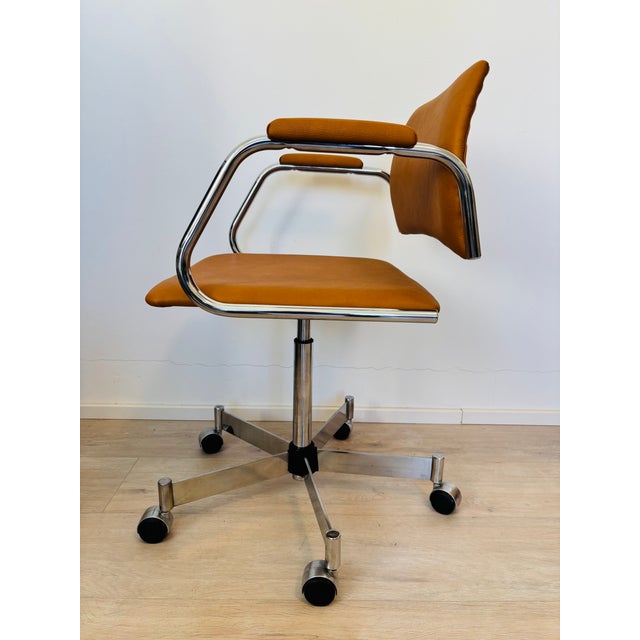 Metal Vintage K-380 Office Desk Chair from Kovona, Czechoslovakia, 1970s For Sale - Image 7 of 10