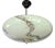 Art Deco Pendant Light in Ivory Marble Glass, 1930s For Sale