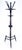 Mid 20th Century Solid Mahogany Turned Wood Tripod Base Coat Rack c1940s MINT For Sale - Image 5 of 12