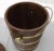 Studio Made Walnut and Brass Barrel Style Ice Bucket with Lid For Sale - Image 9 of 10