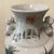 Ceramic Vintage Chinese Hand-Painted Crackled Glaze Vase W/Foo Dogs Handles Calligraphy & Stamps For Sale - Image 7 of 12