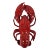 Large Decorative Red Ceramic Lobster, Italy For Sale
