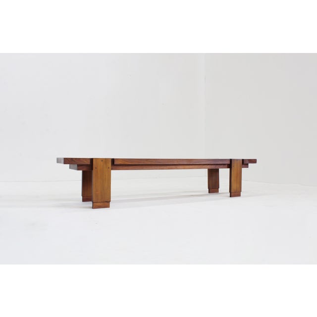 Vintage mid century bench from the 1960s Italy. The bench can be used at a dining room table or can be used as a side...