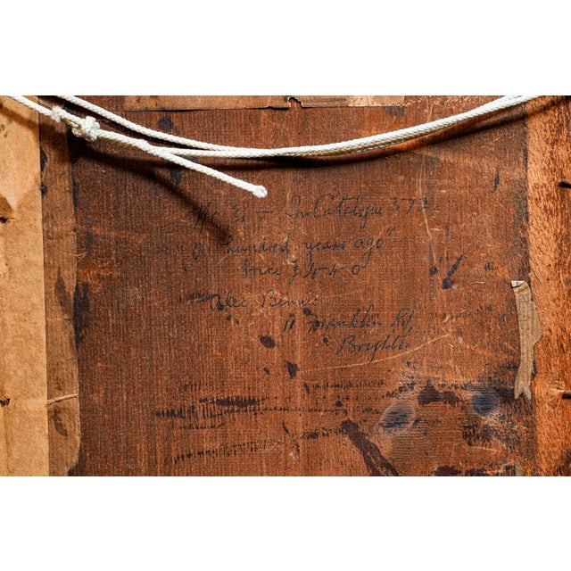 Amazing Antique English School Portrait Gouache Watercolor Painting of Aristocratic Man With Dog Framed Wall Decor For Sale - Image 15 of 15