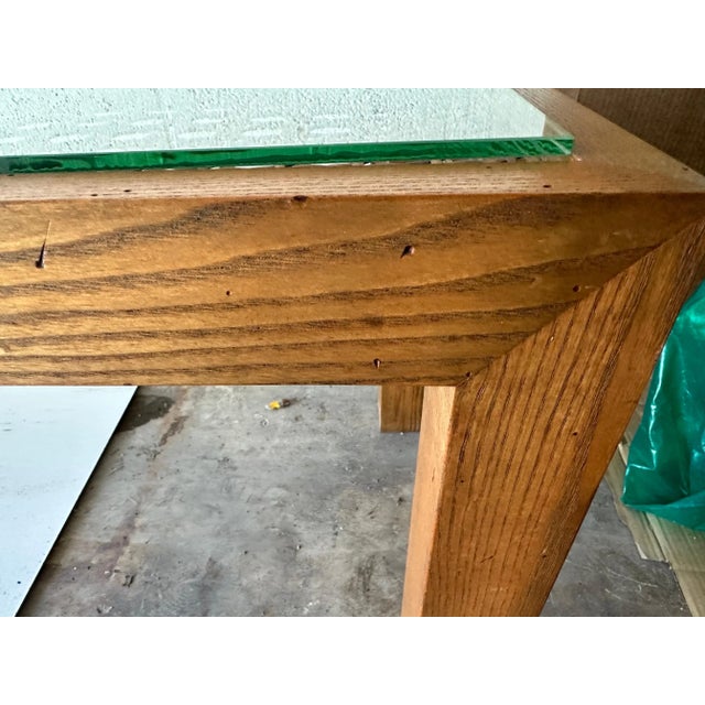 Wood 12 Feet long Cane Low Console Table For Sale - Image 7 of 12
