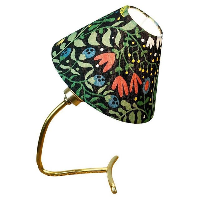 Mid-Century Austrian Rebhuhn Table Lamp in Brass attributed to J. T. Kalmar, 1950s For Sale - Image 12 of 12