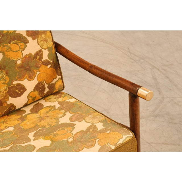 Mid 20th Century Vogue Coastal Vintage Rattan Bamboo Armchair For Sale - Image 5 of 18