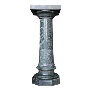 Late 19th C Green Marble Pedestal