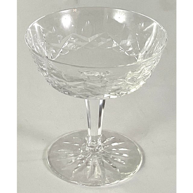 1990s 1990s Waterford, Crystal of Ireland, Makers of Luxury Premium Crystal-Lismore Champagne Coupes - Set of Six For Sale - Image 5 of 8