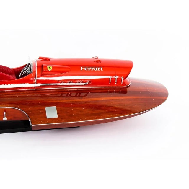 Vintage Ferrari Hydroplane Model, 1950s For Sale - Image 11 of 18