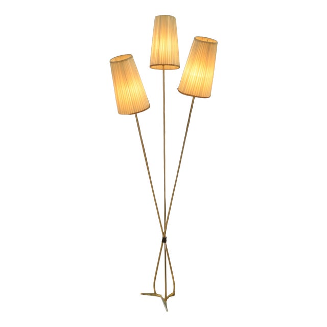 3-Arm Floor Lamp, 1960s For Sale