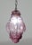 Glass 1960s Wonderful Large Magenta Colour Venetian Lantern, Seguso Murano Glass, Italy For Sale - Image 7 of 14