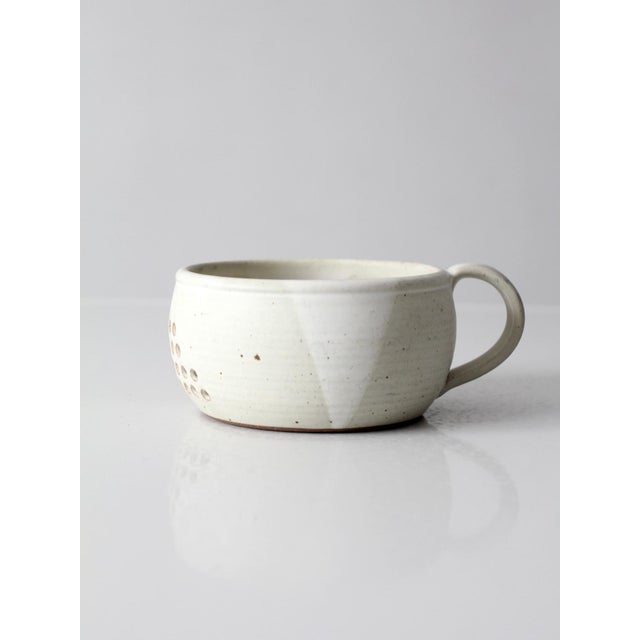Vintage Handmade Studio Pottery Berry Bowl For Sale - Image 4 of 11