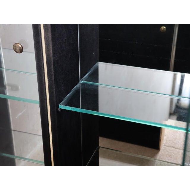 Black Brass and Chrome Bar, 1980s, Set of 2 For Sale - Image 8 of 14