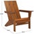 Spritely Home Alton Adirondack Chair, Teak For Sale - Image 4 of 11
