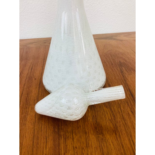 Vintage 1960s White Murano Art Glass Decanter / Vessel For Sale In Palm Springs - Image 6 of 8