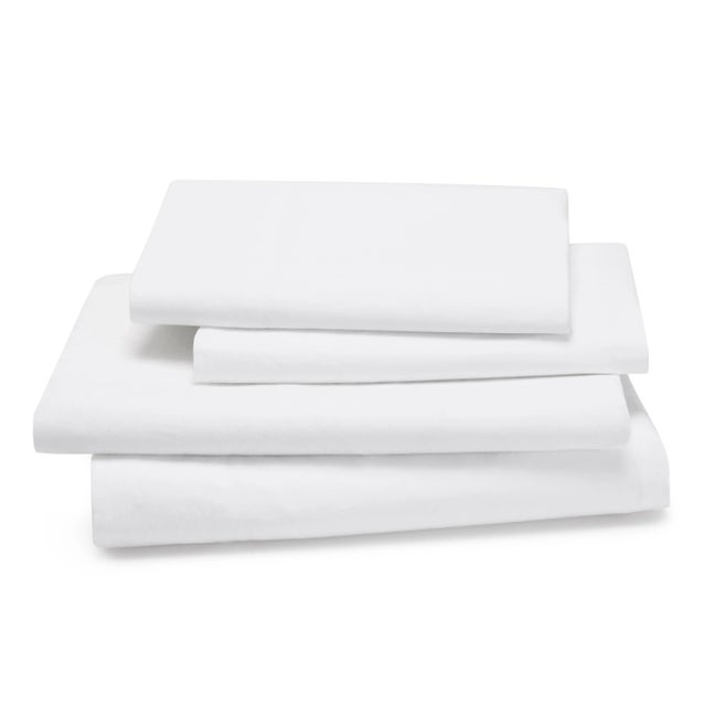 Our Lorimer Washed Percale sheet set is the ultimate in casual elegance with a blend of eucalyptus and long-staple cotton...