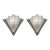 A Pair of French Art Deco Wall Sconces by Noverdy 1930 France For Sale