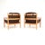 1960s Vintage Swedish Leather and Birch Armchairs by Ingemar Thillmark for OPE, 1960s, Set of 2 For Sale - Image 5 of 12
