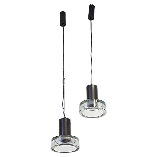 Ceiling Lamps in the Style of by Flavio Poli for Seguso Vetri D’Arte, 1950s, Set of 2 For Sale