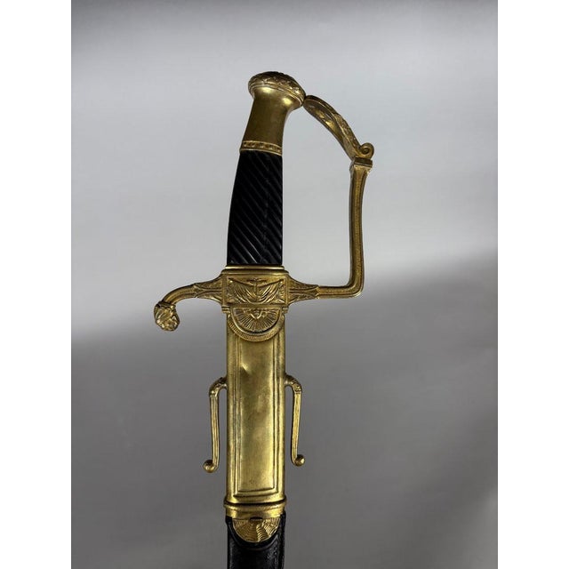 Metal Naval officer's sword, Prairial model, Year XII, Empire, 19th century For Sale - Image 7 of 12