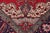 Retro Persian Tabriz Red/Blue Wool Rug - 9'10'' X 12'7'' For Sale - Image 4 of 10