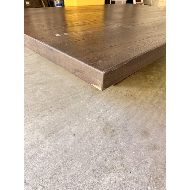Restoration Hardware Reclaimed Oak Plinth Coffee Table For Sale - Image 9 of 13