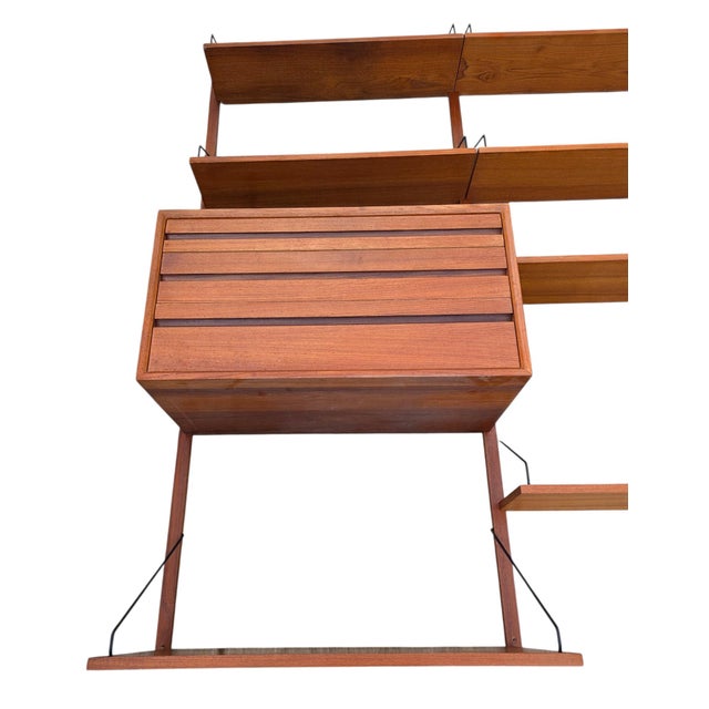1950 Poul Cadovius Design Wall Mounted Shelf Modular Royal System Teak Cado Unit For Sale - Image 13 of 17
