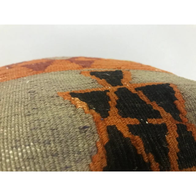 Vintage Turkish Bohemian Handmade Kilim Pillow Case For Sale - Image 4 of 6
