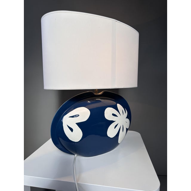 Ceramic Vintage Ceramic Table Lamp from Casablanca Licht, Germany, 1980s For Sale - Image 7 of 12