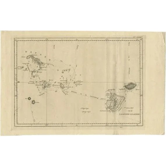 Early 19th Century Antique Map of the Friendly Islands by Cook, 1803 For Sale - Image 5 of 5