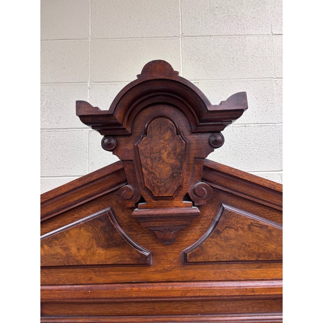 Antique 1800s Victorian Eastlake Walnut Dressing Stand Dresser Bedroom Vanity For Sale - Image 11 of 14