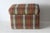 1980s 1980s Vintage Bright Plaid Rectangular Stool Storage Trunk For Sale - Image 5 of 11