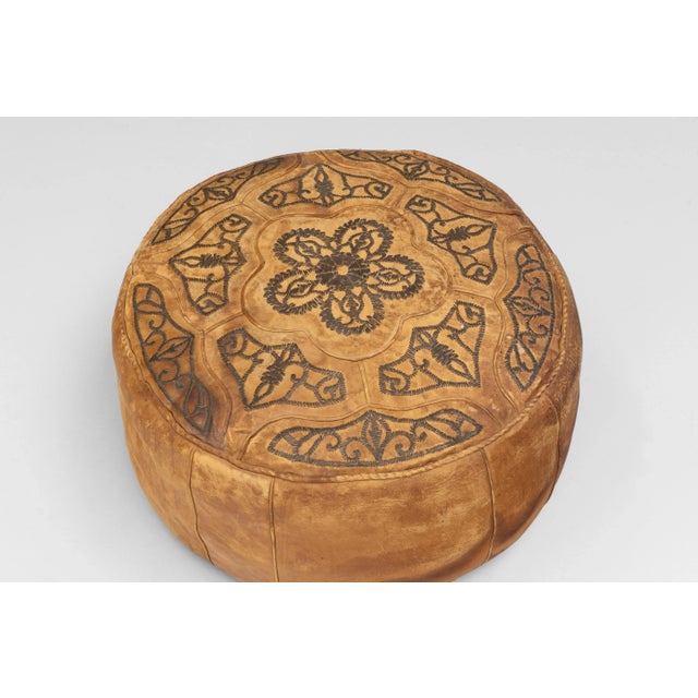 1930s Leather Ottomans, 1930s, Set of 2 For Sale - Image 5 of 10