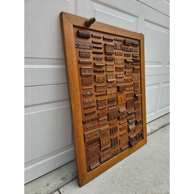 Mercantile Architectural Wood Molding Trim Display (Panel B) For Sale - Image 4 of 13