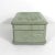 Vintage Folk Art Handmade Carved and Painted Wood Trinket Box Green For Sale - Image 4 of 12