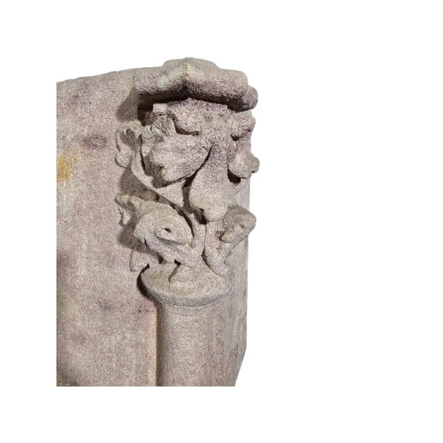 Gold Antique Gothic Capital, 1750 For Sale - Image 8 of 12